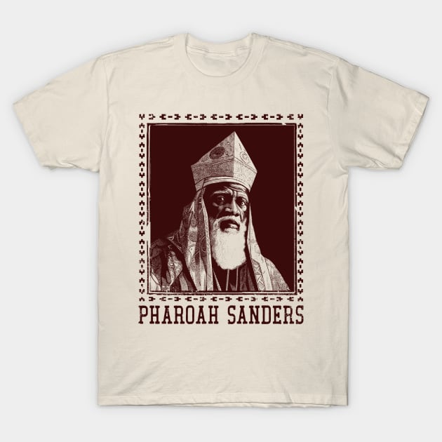 Pharoah Sanders -- Original Retro Fan Design T-Shirt by DankFutura